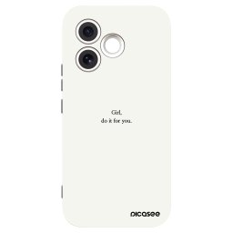 Fekete szilikon tok az alábbi mobiltelefonokra Honor 600 Lite - Girl, do it for you