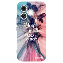 Fekete szilikon tok az alábbi mobiltelefonokra Honor 600 Lite - Don't think TOO much