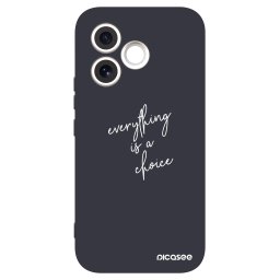 Fekete szilikon tok az alábbi mobiltelefonokra Honor 600 Lite - Everything is a choice