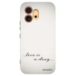 Fekete szilikon tok az alábbi mobiltelefonokra Honor 600 - Love is a drug