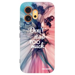 Fekete szilikon tok az alábbi mobiltelefonokra Honor 600 - Don't think TOO much