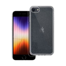 Clear 2mm Apple iPhone 7 / 8 / SE 2020/ SE 2022 csillámos tok, átlátszó