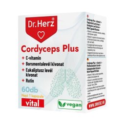 Dr. Herz Cordyceps + C-vitamin kapszula 60x