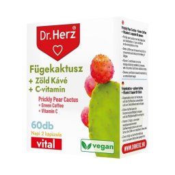 Dr. Herz Fügekaktusz + Zöld kávé + C-vitamin kapszula 60x