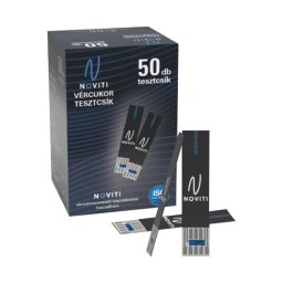 Noviti vércukorszintmérő tesztcsík 50x