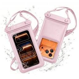 Tech-Protect UWC7 univerzális vízálló telefon tok, 6.9", rózsaszín