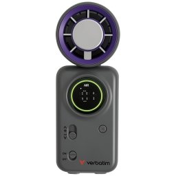 Verbatim Cool'n'Go Ice Touch Mini kézi / hordozható ventilátor, kompakt, szürke-lila