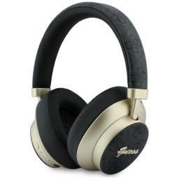 Guess 4G Gold Script Metal vezeték nélküli fejhallgató, bluetooth, ENC, fekete-arany