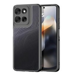 DUX DUCIS AIMO szilikon telefonvédő (ütésállóság, kameravédő, matt, hullám) FEKETE Motorola Moto G56 (XT2529)