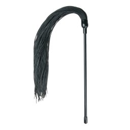 EasyToys Tickler - csípős szilikon korbács (fekete)