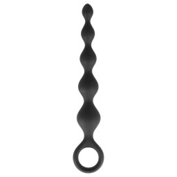 Dorcel Deep Feel - gyöngyös anál dildó (fekete)