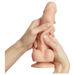 Strap-on-me S - kétrétegű, tapadókorongos dildó (testszínű)