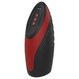 Dreamtoys Essentials - szívó-vibráló maszturbátor (fekete)