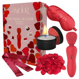 Dreamtoys Amour - wand vibrátor szett (piros)