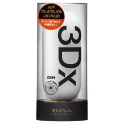TENGA 3Dx Zen - 3D mintás maszturbátor (fehér)