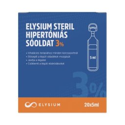 Elysium steril hipertóniás sóoldat 3% 20x5ml