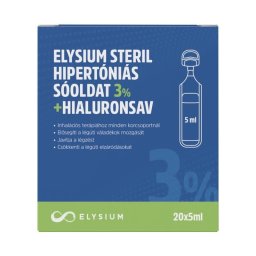 Elysium steril hipertóniás sóoldat 3% + hialuronsav 20x5ml