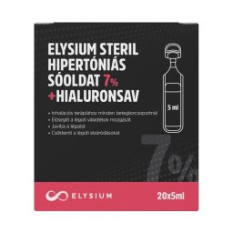 Elysium steril hipertóniás sóoldat 7% + hialuronsav 20x5ml
