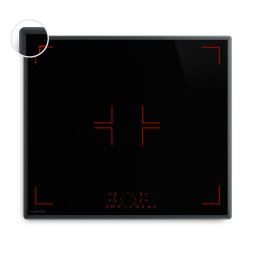 Klarstein RedFlame indukciós főzőlap | Modern, elegáns és erőteljes | 4 főzőzóna | 7000 W | 60 cm (XFC604I-B3RH)