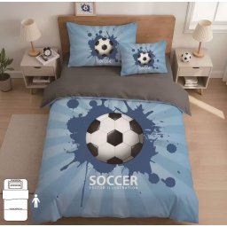 3 részes Soccer focis ágyneműhuzat garnitúra