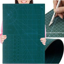 Öngyógyuló Vágóalátét A2 Bigstren 24340 - Kétszínű, 3 Rétegű PVC, Zöld, 45x60 cm