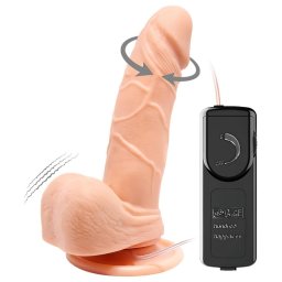Baile Barbara Mark - élethű, forgó vibrátor - 15 cm (testszínű)