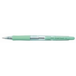 PENAC Golyóstoll, 0,7 mm, nyomógombos, zöld tolltest, PENAC "SleekTouch", kék