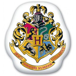 Harry Potter forma díszpárna - 35x37 cm - fehér