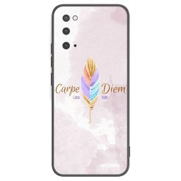 Fekete szilikon tok az alábbi mobiltelefonokra Samsung Galaxy S20 G980F - Carpe Diem