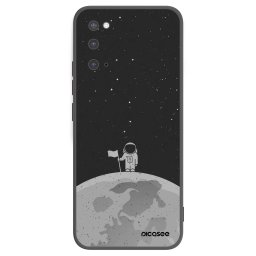 Fekete szilikon tok az alábbi mobiltelefonokra Samsung Galaxy S20 G980F - Astronaut