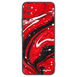 Fekete szilikon tok az alábbi mobiltelefonokra Samsung Galaxy S20 G980F - Red black