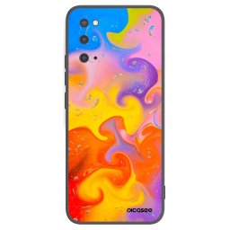 Fekete szilikon tok az alábbi mobiltelefonokra Samsung Galaxy S20 G980F - Bubbles