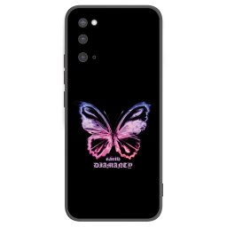 Fekete szilikon tok az alábbi mobiltelefonokra Samsung Galaxy S20 G980F - Diamanty Purple