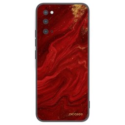 Fekete szilikon tok az alábbi mobiltelefonokra Samsung Galaxy S20 G980F - Red