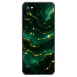 Fekete szilikon tok az alábbi mobiltelefonokra Samsung Galaxy S20 G980F - Emerald