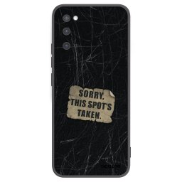 Fekete szilikon tok az alábbi mobiltelefonokra Samsung Galaxy S20 G980F - SORRY