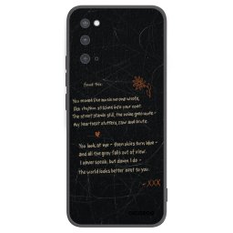 Fekete szilikon tok az alábbi mobiltelefonokra Samsung Galaxy S20 G980F - POET