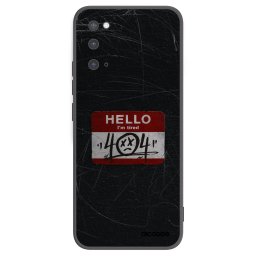 Fekete szilikon tok az alábbi mobiltelefonokra Samsung Galaxy S20 G980F - HELLO 404