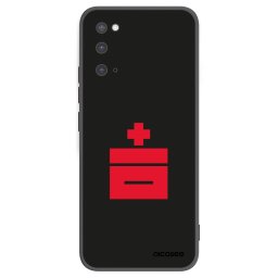 Fekete szilikon tok az alábbi mobiltelefonokra Samsung Galaxy S20 G980F - Le Plastenciaga