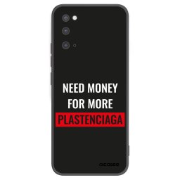 Fekete szilikon tok az alábbi mobiltelefonokra Samsung Galaxy S20 G980F - More PLASTENCIAGA