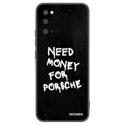 Fekete szilikon tok az alábbi mobiltelefonokra Samsung Galaxy S20 G980F - Black Dollar