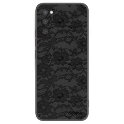 Fekete szilikon tok az alábbi mobiltelefonokra Samsung Galaxy S20 G980F - Dark Elegance