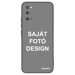 Fekete szilikon tok az alábbi mobiltelefonokra Samsung Galaxy S20 G980F - Saját fotó/motívum