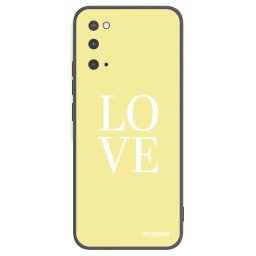Fekete szilikon tok az alábbi mobiltelefonokra Samsung Galaxy S20 G980F - Love