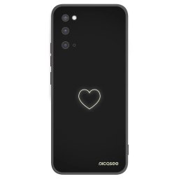 Fekete szilikon tok az alábbi mobiltelefonokra Samsung Galaxy S20 G980F - Heart