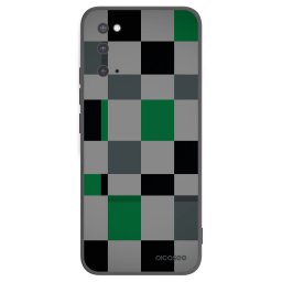 Fekete szilikon tok az alábbi mobiltelefonokra Samsung Galaxy S20 G980F - Block Grid