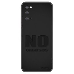Fekete szilikon tok az alábbi mobiltelefonokra Samsung Galaxy S20 G980F - No Excuses