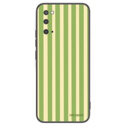 Fekete szilikon tok az alábbi mobiltelefonokra Samsung Galaxy S20 G980F - Lines Matcha
