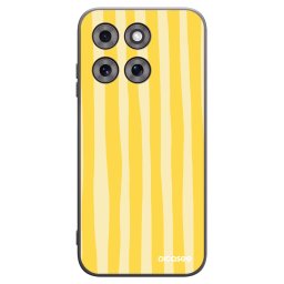 Fekete szilikon tok az alábbi mobiltelefonokra Motorola Moto G77 - Lines lemon