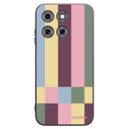 Fekete szilikon tok az alábbi mobiltelefonokra Motorola Moto G77 - Lobby tiles